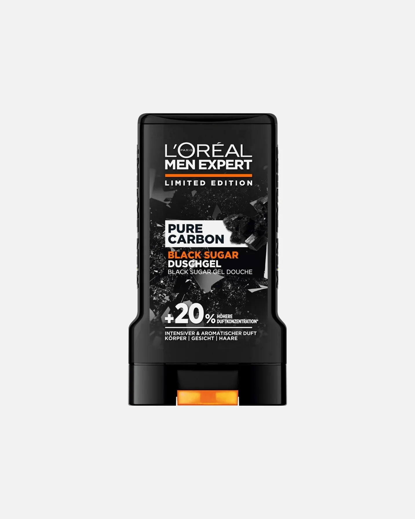 Гель для душа с чистым черным сахаром L Oreal Men Expert, 250 мл