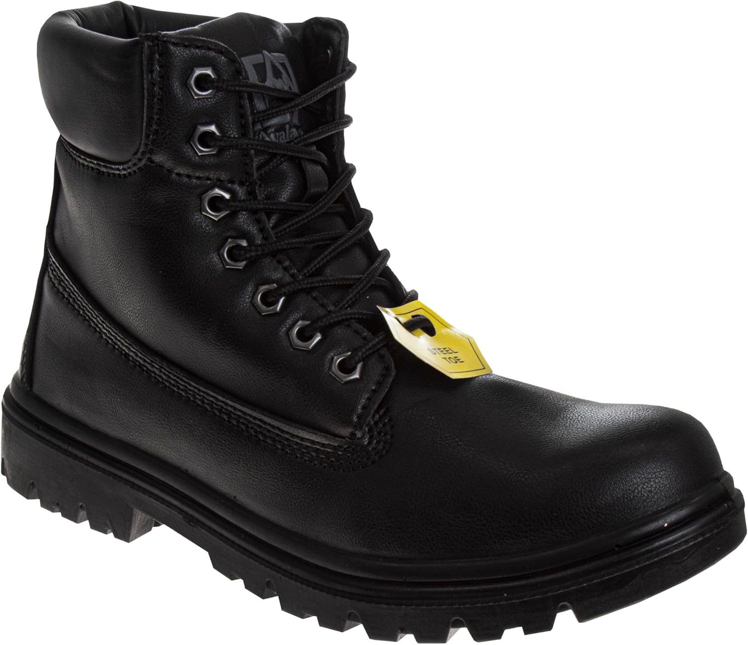 

Мужские ботинки Avalanche с стальными носками, технология комфорта EverFit - противоскользящие, прочные кожаные ботинки, безопасная рабочая обувь для промышленности и строительства, черный