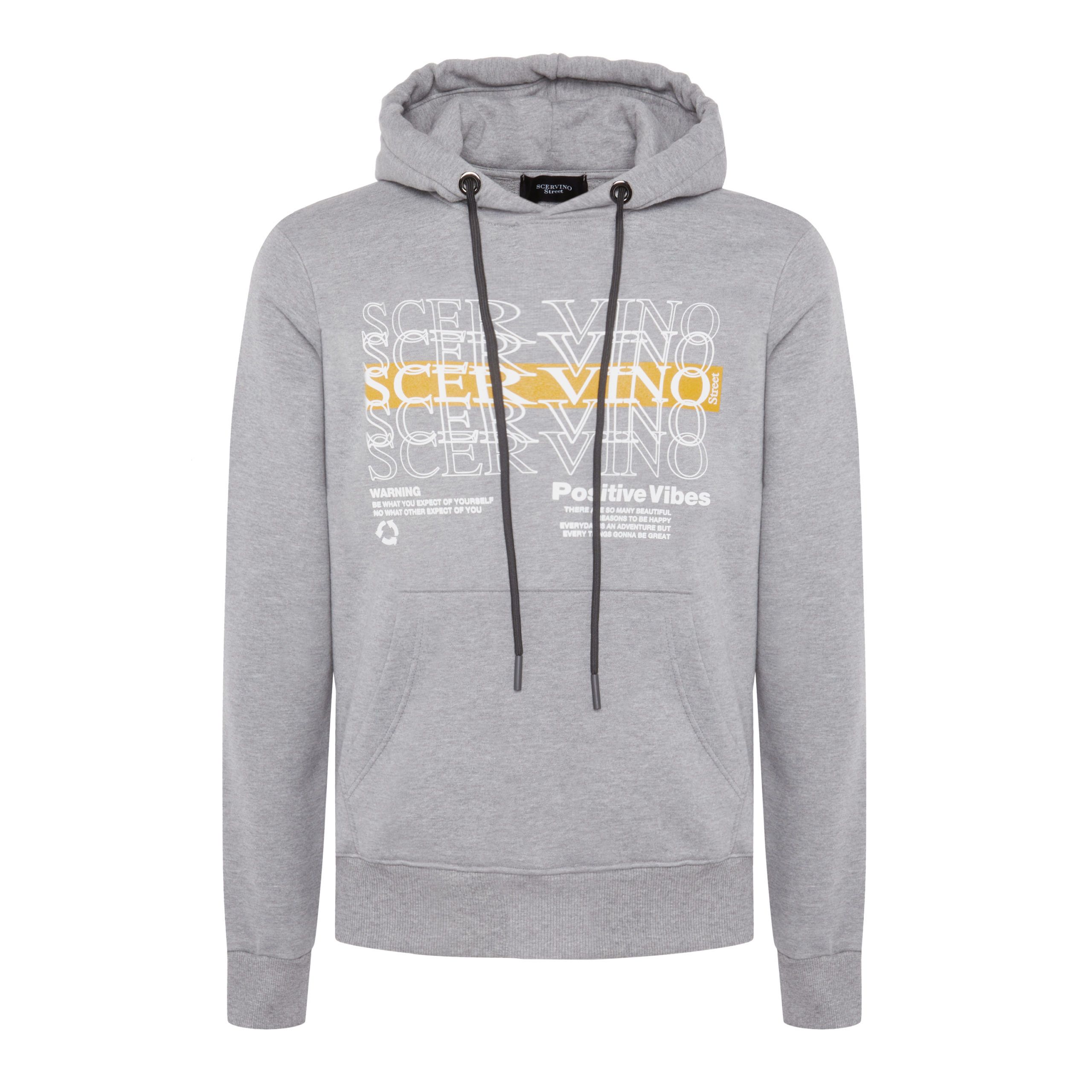 

Элегантная серая хлопковая куртка с капюшоном Ermanno Scervino