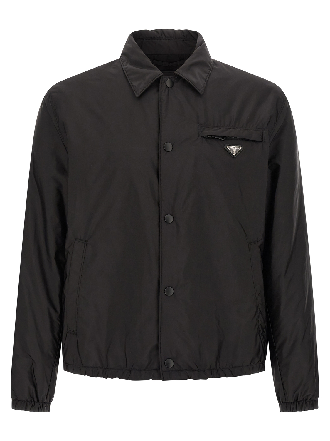 

Пуховик из переработанного нейлона Prada, черный