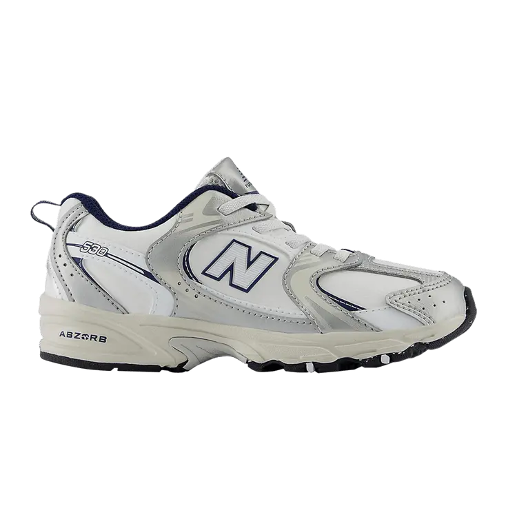 

Кроссовки New Balance 530 Little Kid Wide Nimbus Cloud Navy, белый