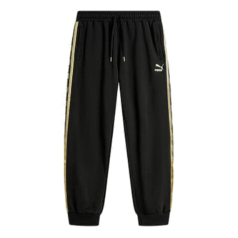 

Брюки classics sweatpants 'black yellow' Puma, черный