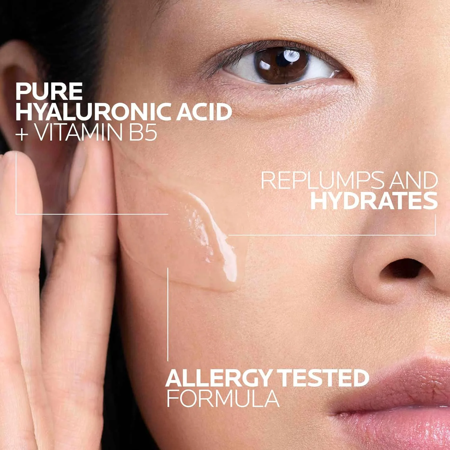 Набор La Roche-Posay: сыворотка для лица Hyalu B5 Pure Hyaluronic Acid, увлажняющая сыворотка, и солнцезащитный крем Anthelios UV Hydra SPF 50 — фото 3