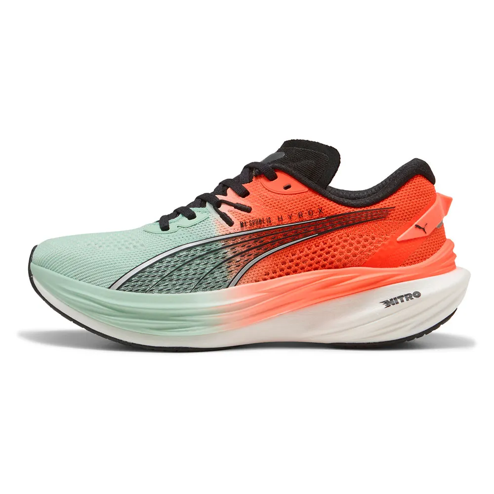 Беговые кроссовки Puma Deviate NITRO 3 HYROX AH25, зеленый — фото 4