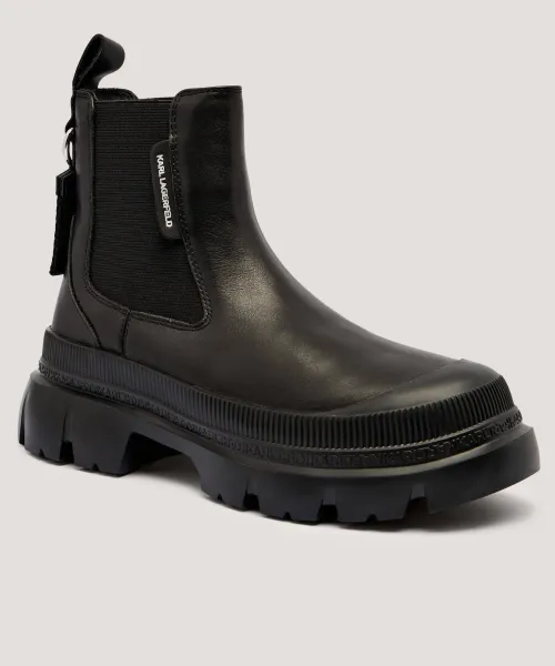 Ботинки Trekka Max Mid Gore из кожи Karl Lagerfeld, черный