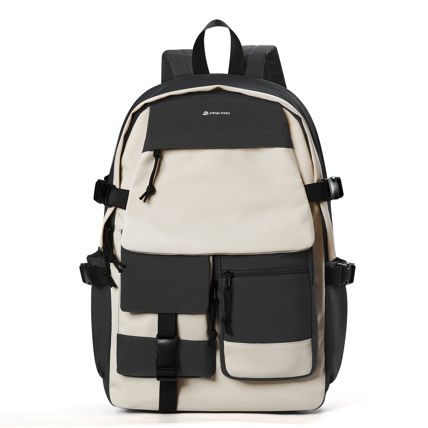 

ALPINE PRO Тканевый рюкзак для ноутбука обычный унисекс разноцветный, Black White Upgraded