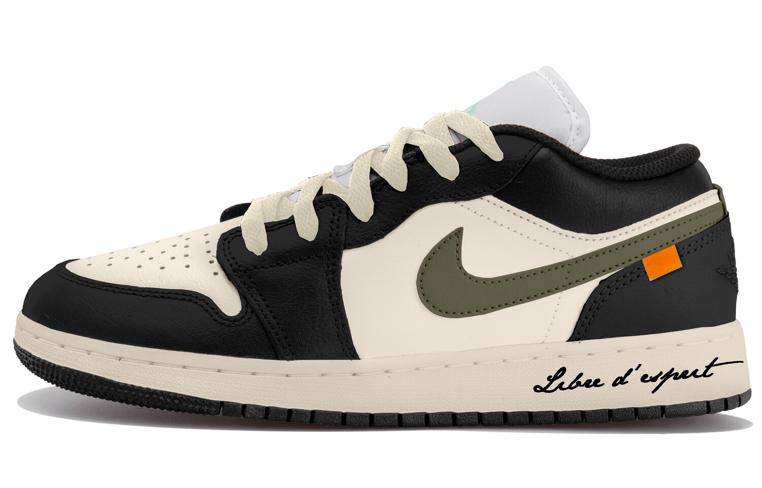

Баскетбольные кроссовки Air 1 Vintage Men Low-Top Black/Green Jordan
