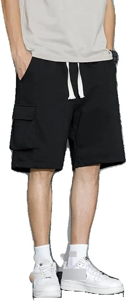 

Стильные свободные шорты с карманами и шнурком MIGAOQ