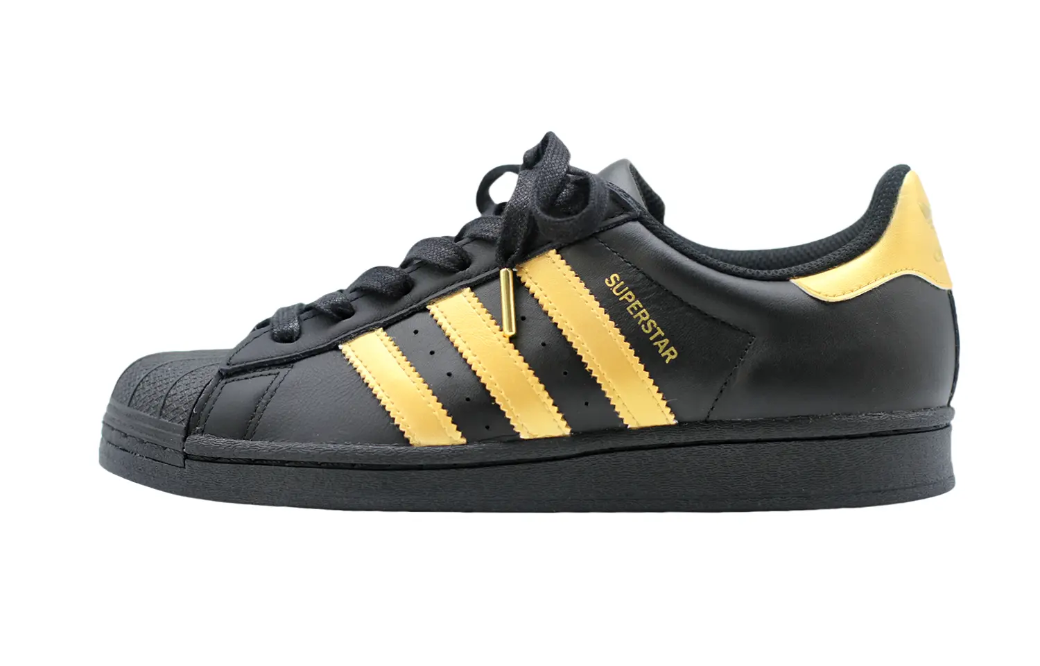 

Скейтборд-кеды Superstar унисекс с низким верхом, черный/золотой Adidas Originals