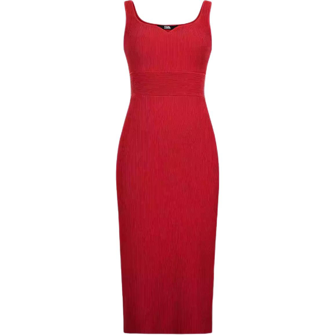

KARL LAGERFELD / Karl Lagerfeld Jeans Karl Lagerfeld SS25 безрукавное платье женское красное