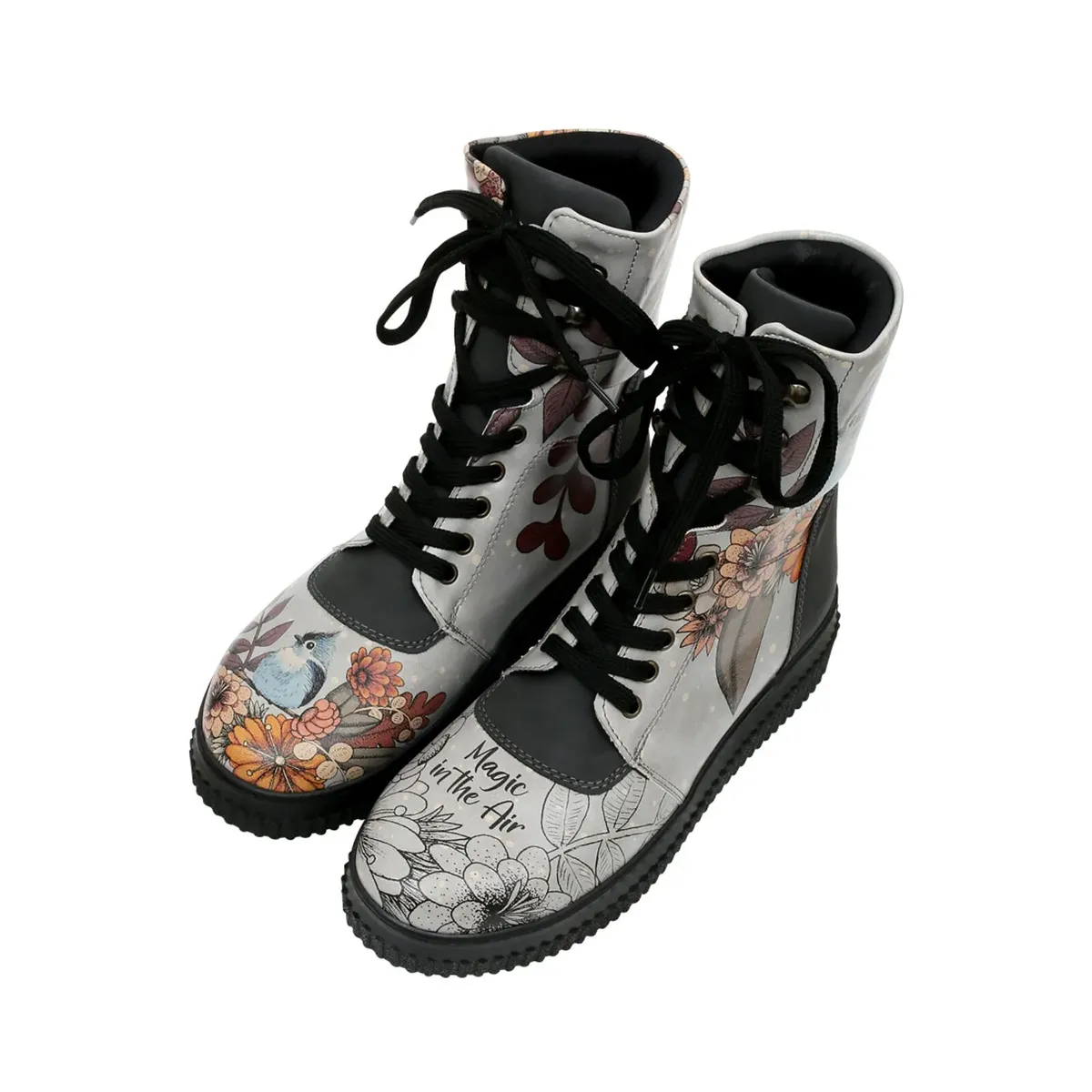 Ботинки на шнуровке DOGO "Women's Future Boots Magic In The Air Vegan Women's Boots /женский", Vegan, серый — фото 2