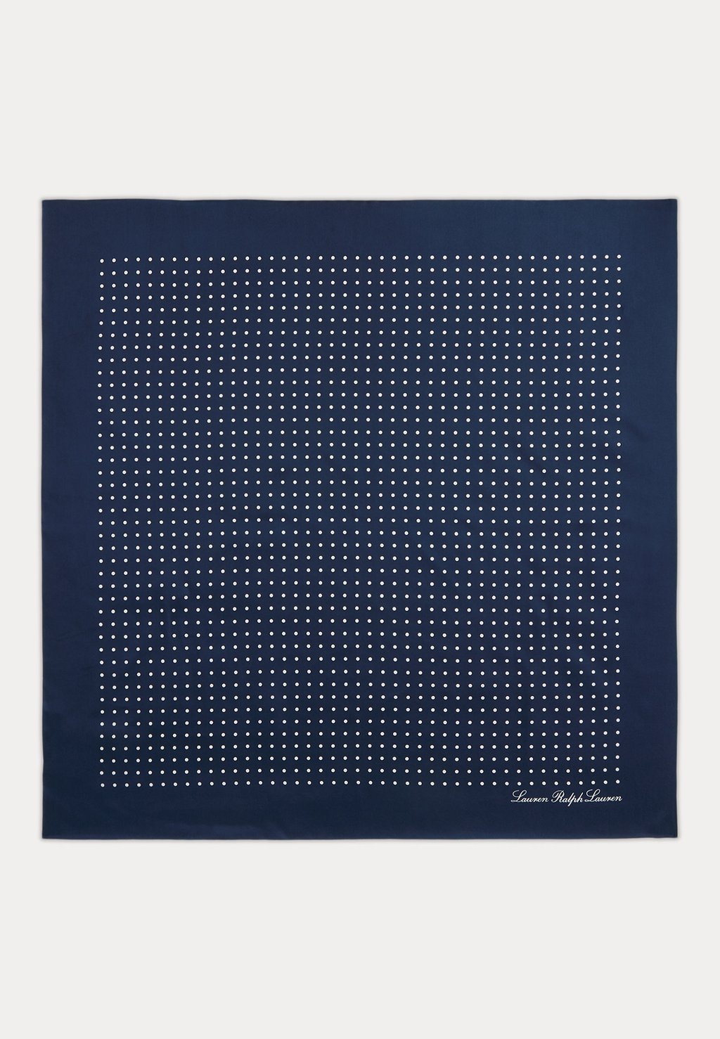 

Шарф POLKA DOT SILK TWILL SQUARE SCARF Lauren Ralph Lauren, темно-синий