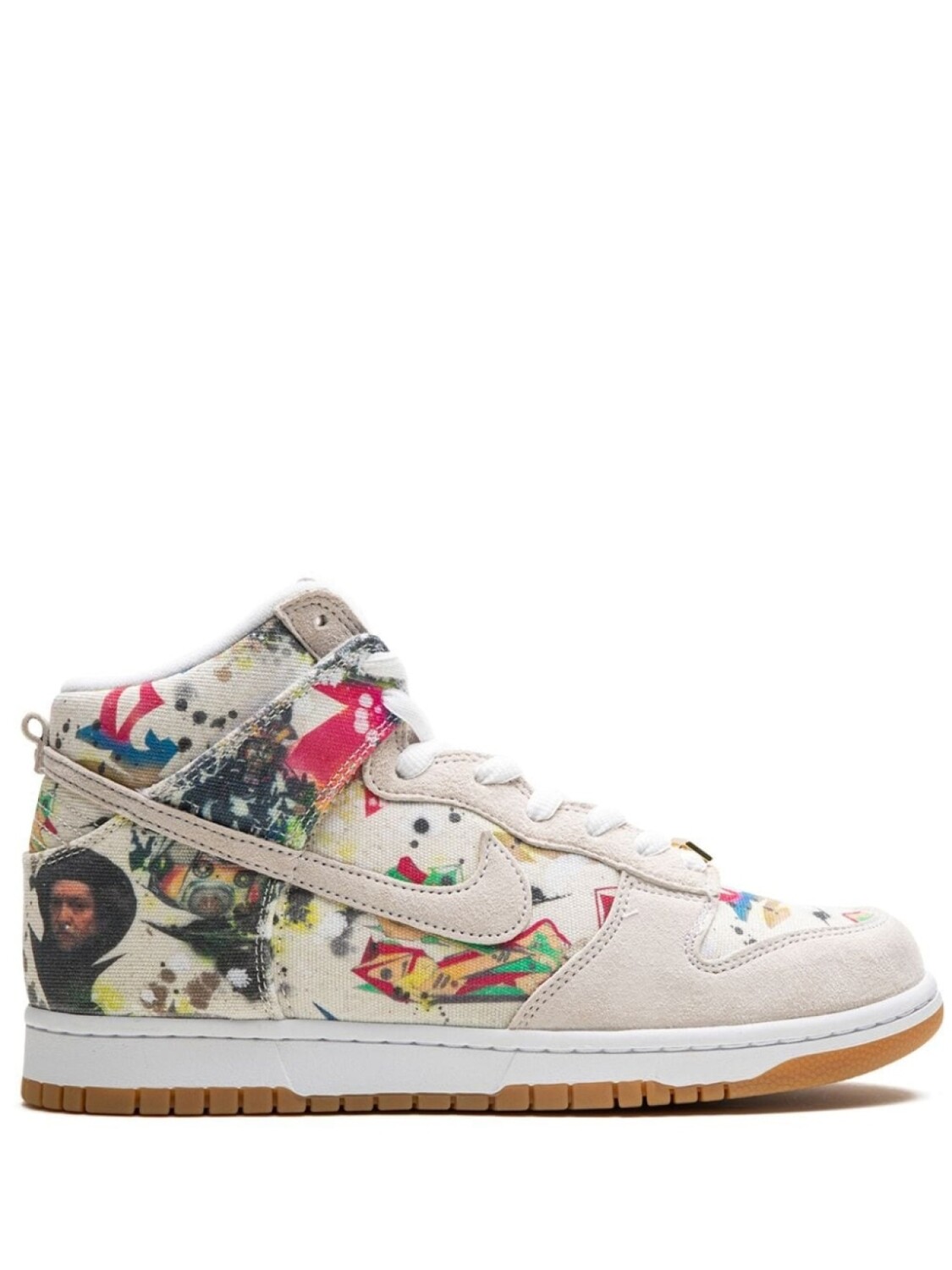 

Nike кроссовки SB Dunk High 'Rammellzee' из коллаборации с Supreme, белый