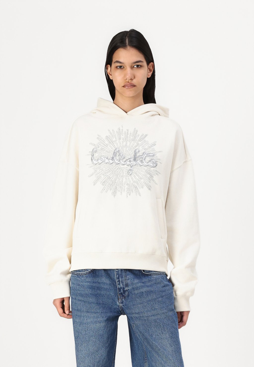 

Толстовка с капюшоном SHINING LIGHTS WOMAN HOODIE LOW LIGHTS STUDIOS, бежевый