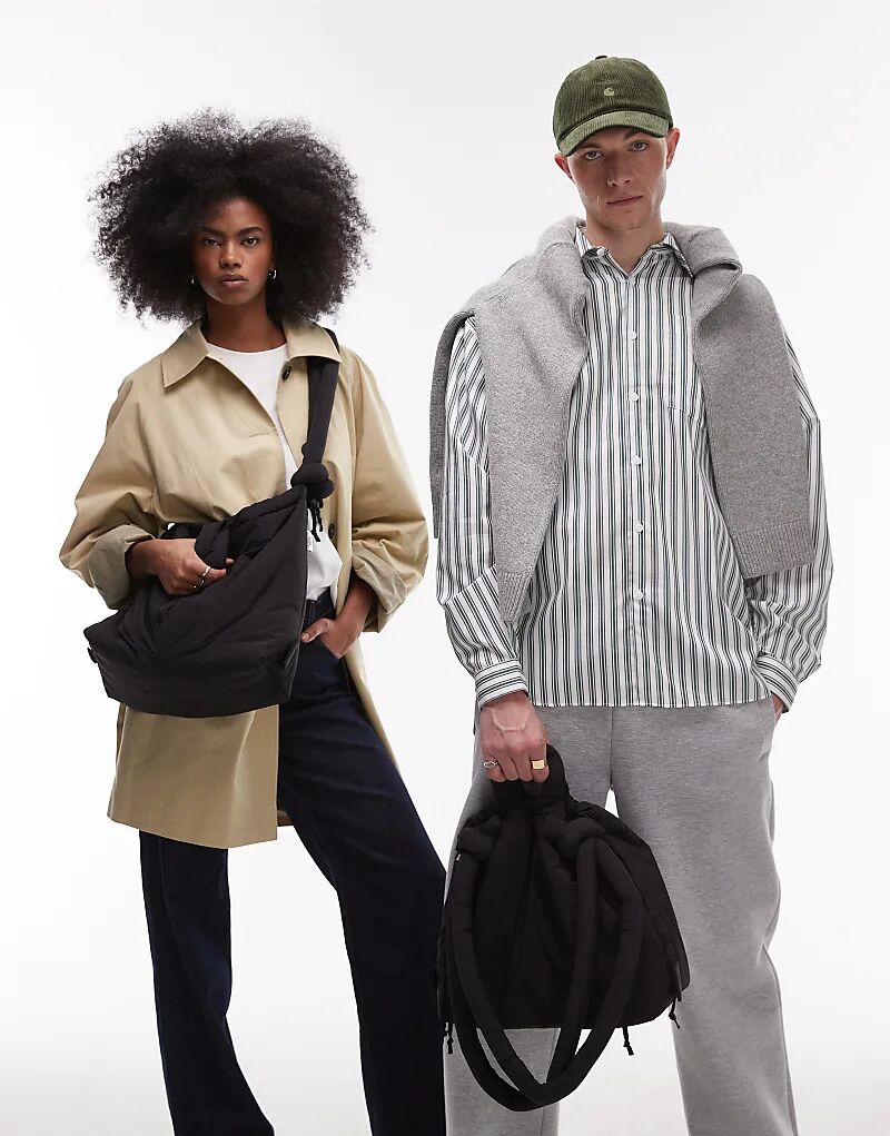 

OLEND Ona — мягкая нейлоновая сумка-кроссбоди черного цвета