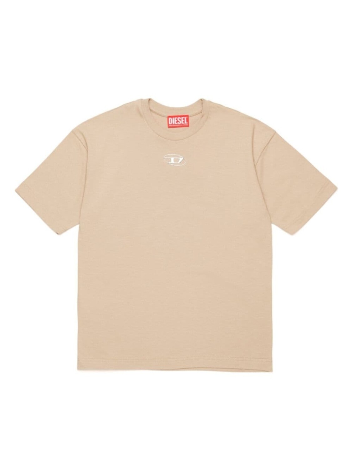 

Diesel Kids футболка с логотипом Oval D, нейтральный цвет