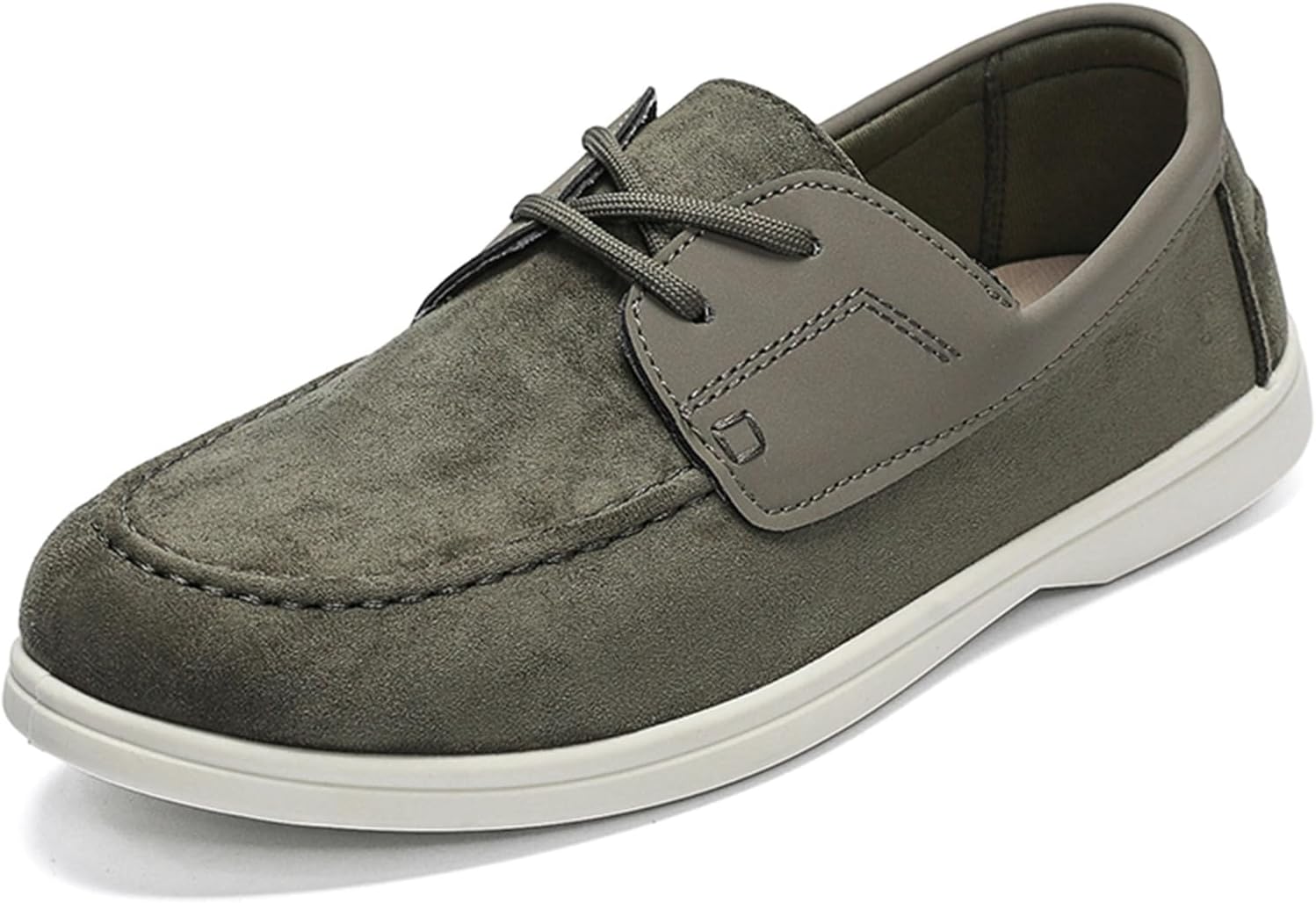 

Мужские легкие дышащие лоферы на мягкой подошве из текстиля, лодочные туфли с мягким материалом, похожим на замшу, с нескользящей резиновой подошвой, удобные для повседневной ходьбы, вождения, путешествий и повседневного отдыха Tixewsjh, зеленый