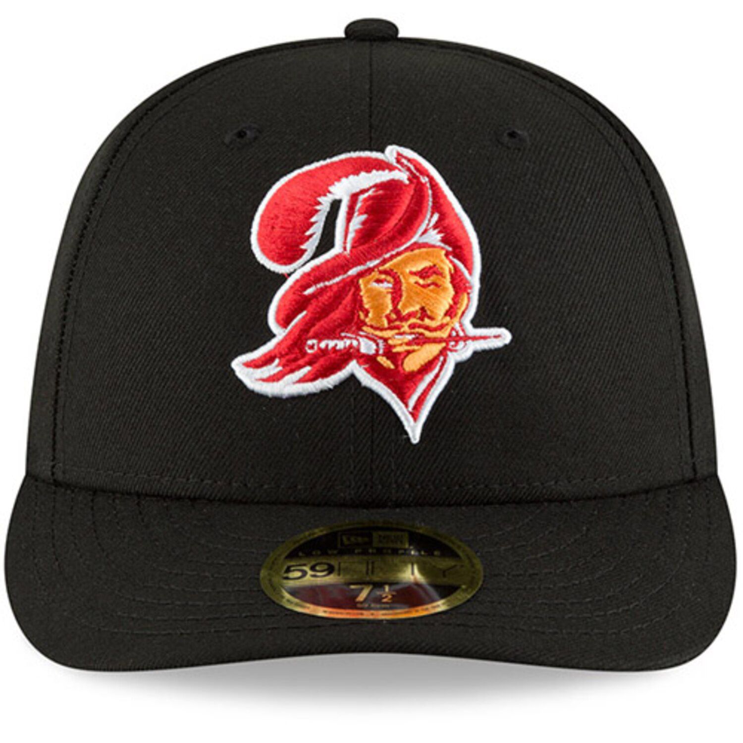 

Мужская облегающая шляпа New Era Black Tampa Bay Buccaneers Omaha Throwback Low Profile 59FIFTY