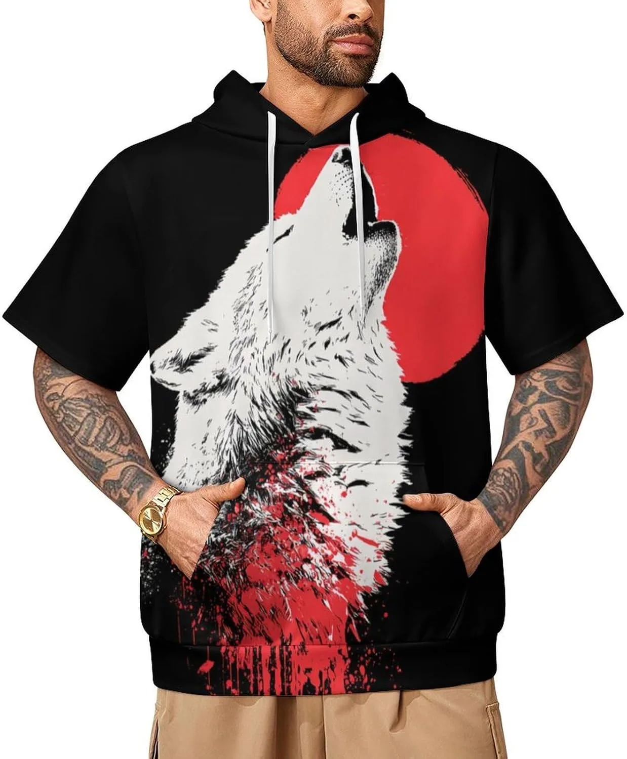 

Мужская худи с принтом черепа и карманом Mlkfa