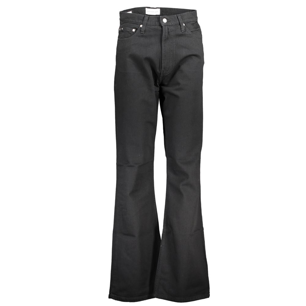 Гладкий черный органический деним Bootcut Calvin Klein