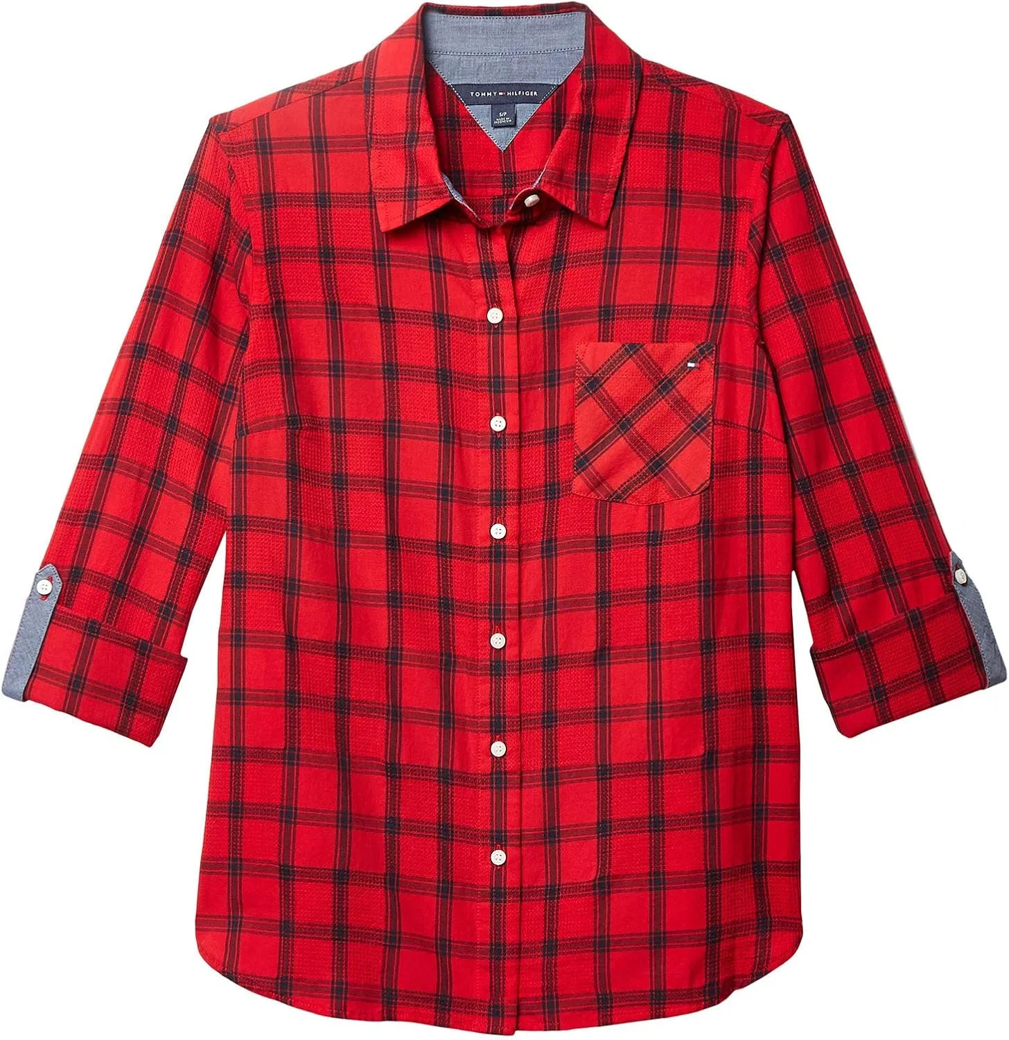 Блуза с регулируемыми рукавами, Legacy, Tommy Hilfiger, красный