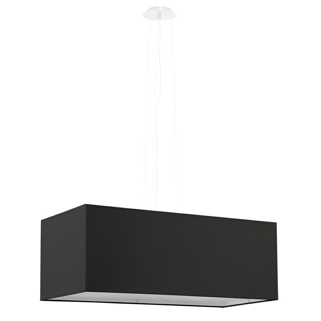 

Люстра SANTA BIS 80 черная 3xE27 60Вт ткань, стекло, сталь 120x30x80см Sollux Lighting