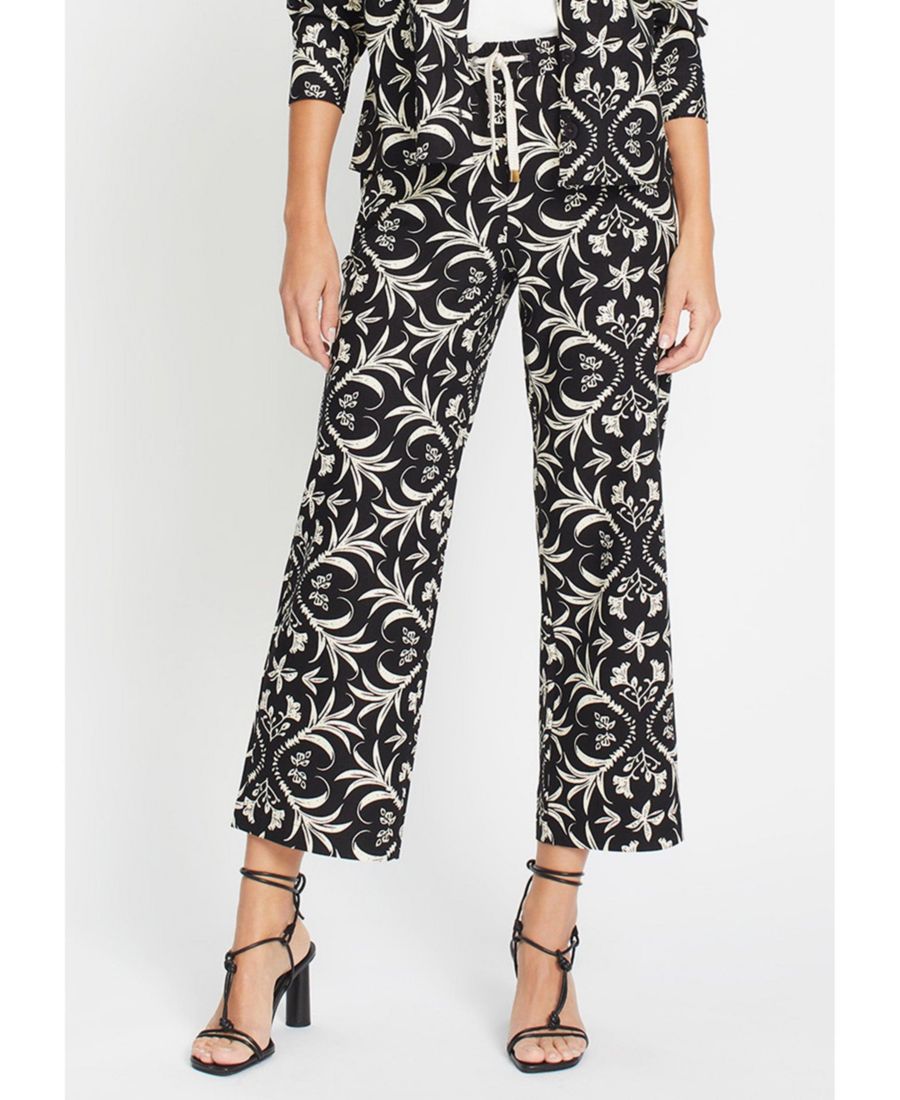 

Женские укороченные брюки Anna Fit с декоративным рисунком Olsen, Black