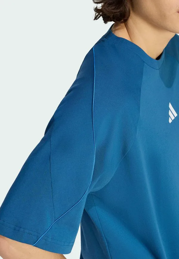 Футболка с принтом стадиона м Adidas Performance, Dusky Petrol Ray Blue White — фото 4