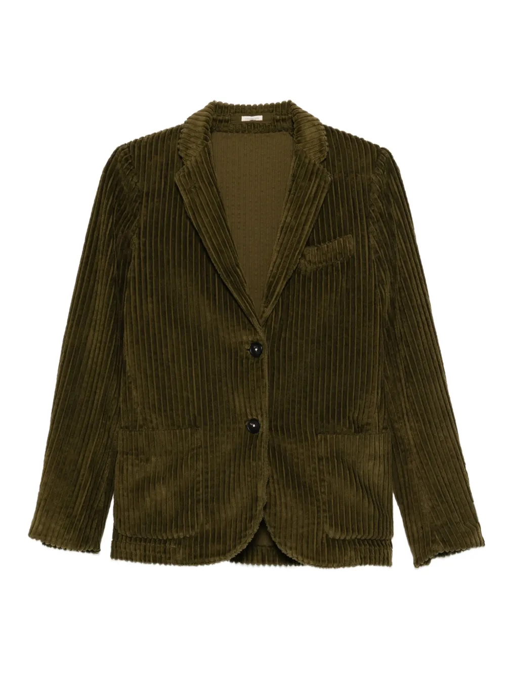 

Вельветовый блейзер с заостренными лацканами Massimo Alba, зеленый