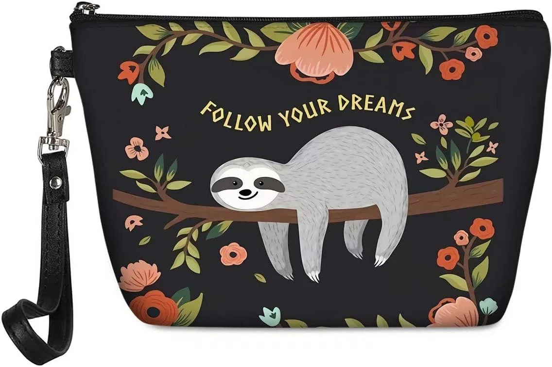 Портативная женская косметичка «Такса» от chaqlin Chaqlin, Follow Your Dream Sloth