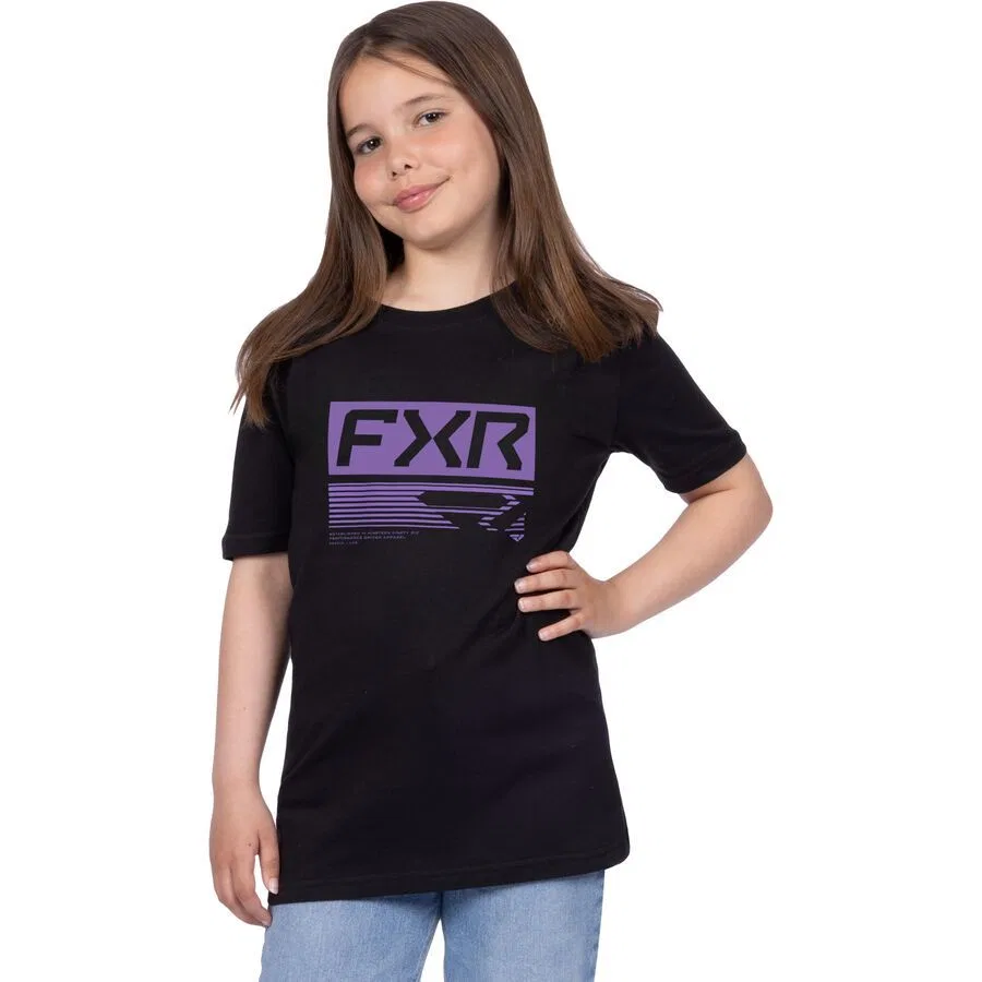 Футболка премиум-класса Youth Elevate Fxr, Black/Amethyst