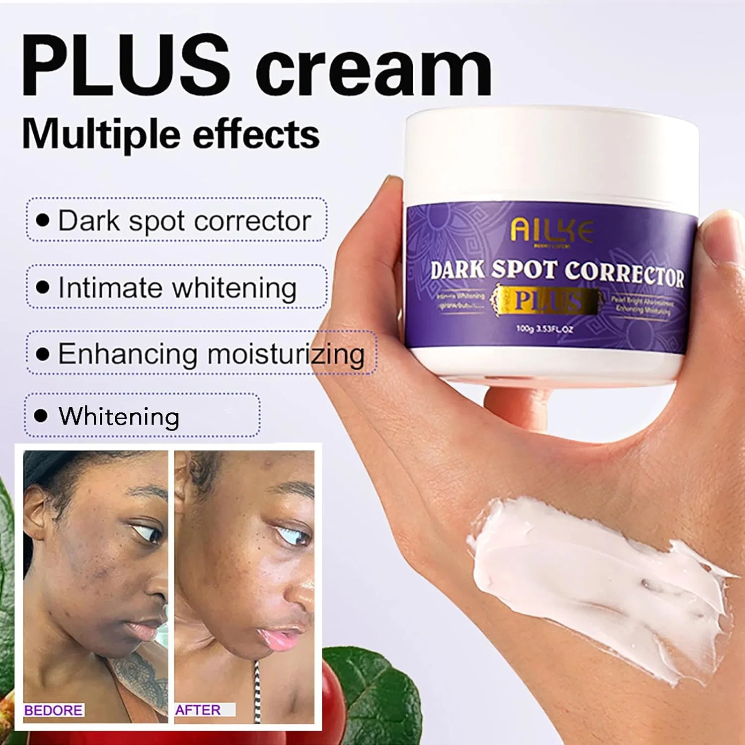 Крем для лица Ailke Boost Luster — И тела «Dark Spot Corrector Plus» от, 100 мл — фото 3