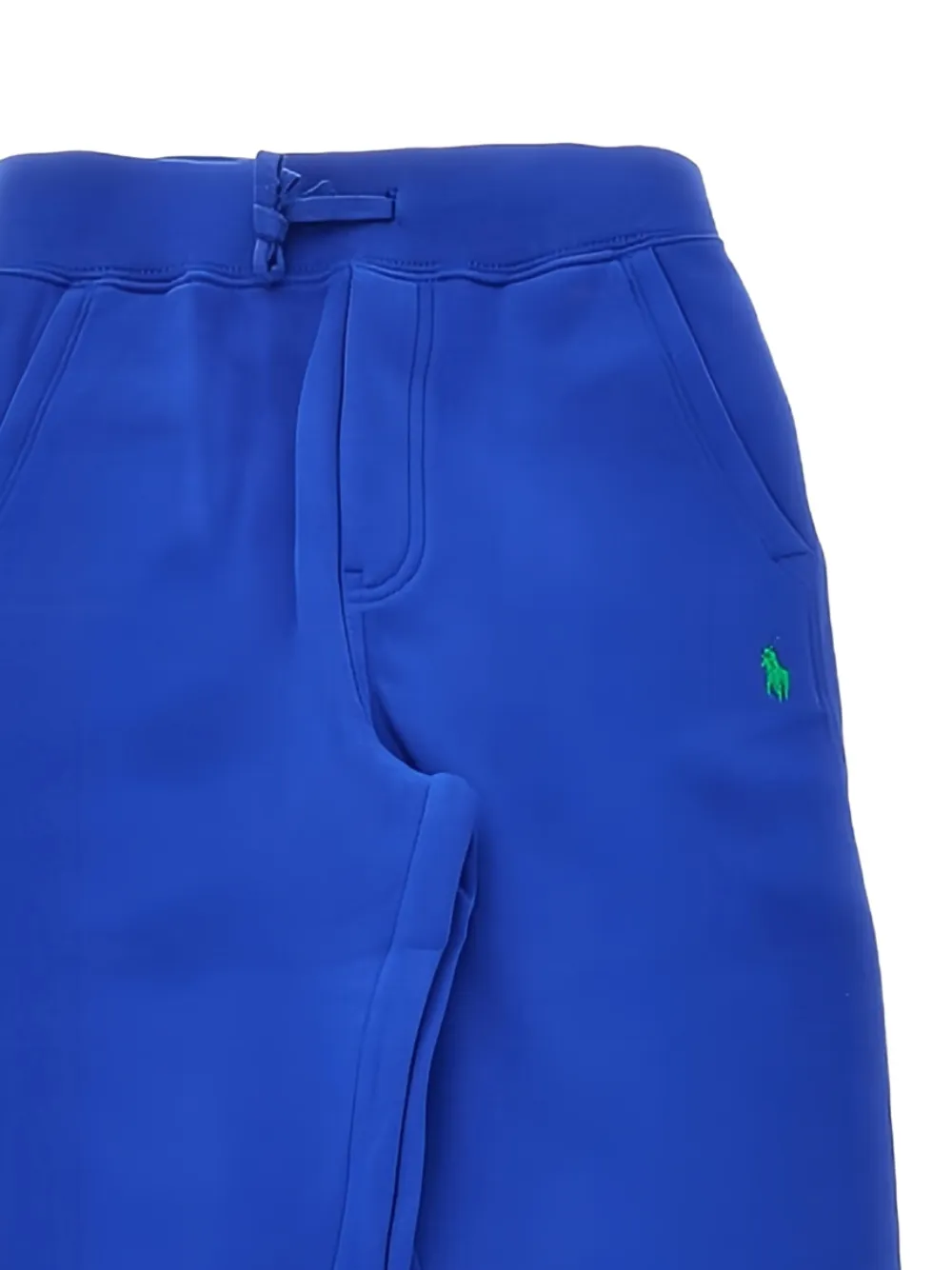 Трикотажные брюки на завязках с логотипом Polo Pony Polo Ralph Lauren Kids, синий — фото 2