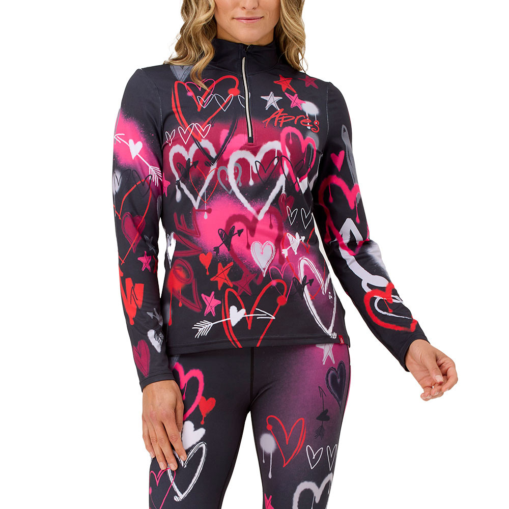 

Среднеслойная куртка с застежкой-молнией 1/4 Crimson Klover Graffiti (женская), Black