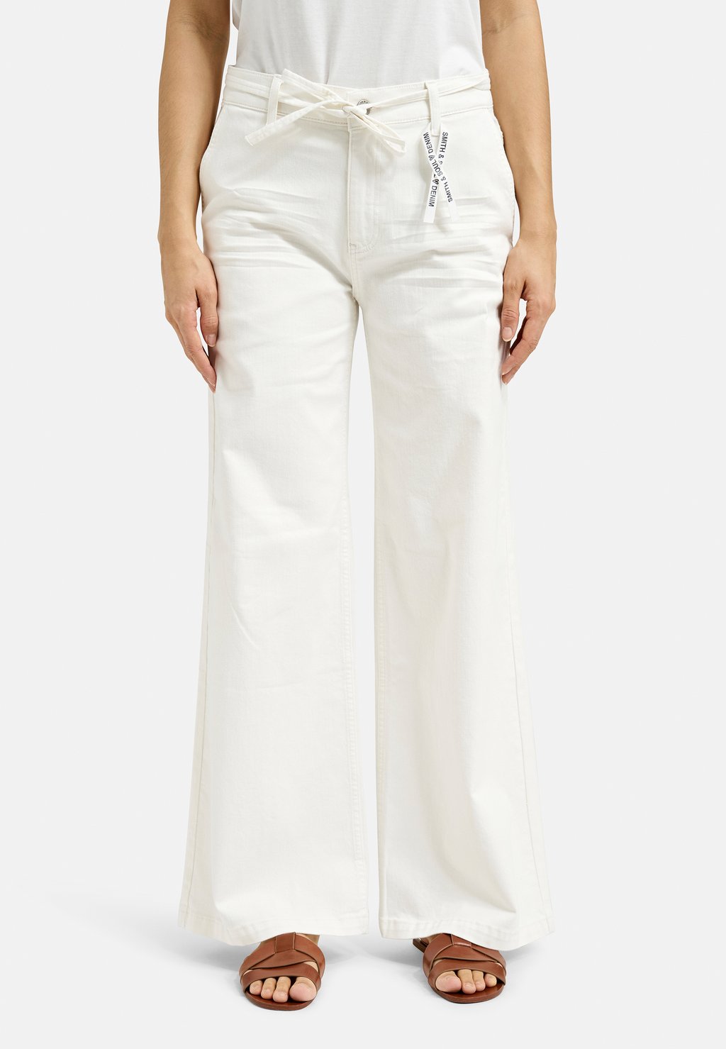 

Расклешенные джинсы WIDE LEG MIT BINDEBAND Smith&Soul, кремовый