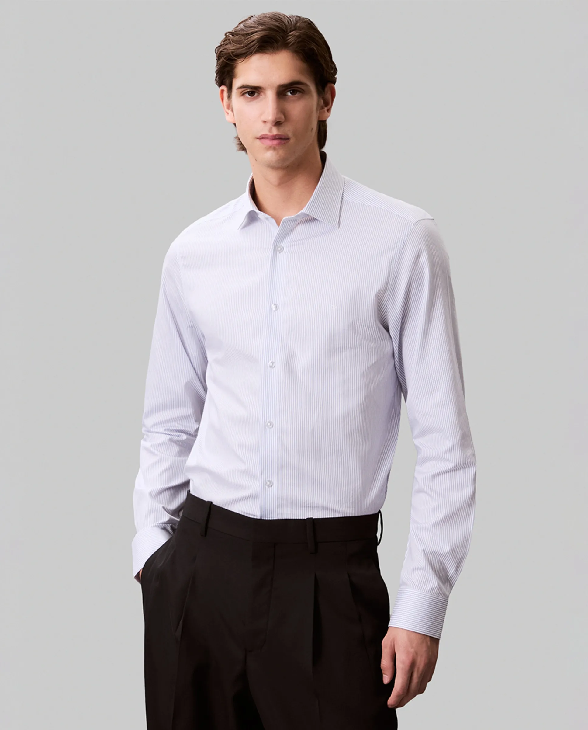 

Мужская сорочка в полоску Calvin Klein, синий