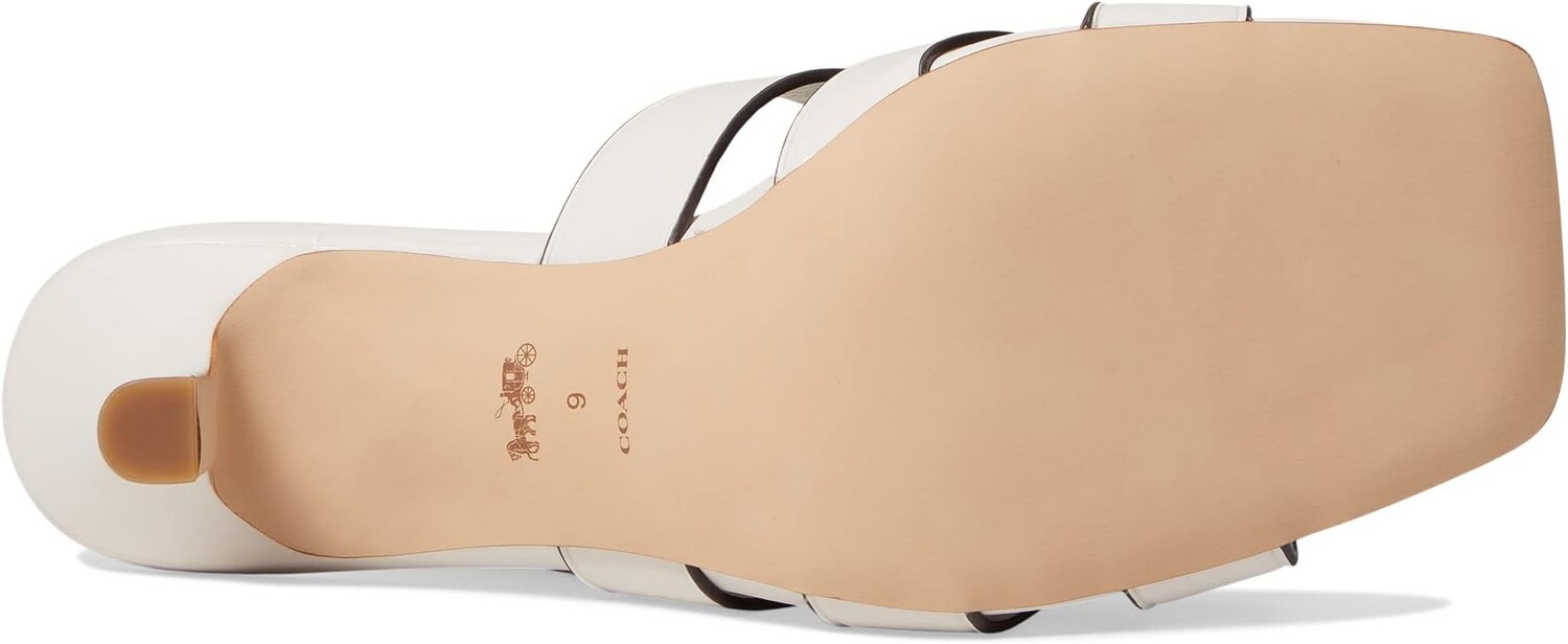 Босоножки Tillie Leather Sandal COACH, цвет Chalk — фото 3