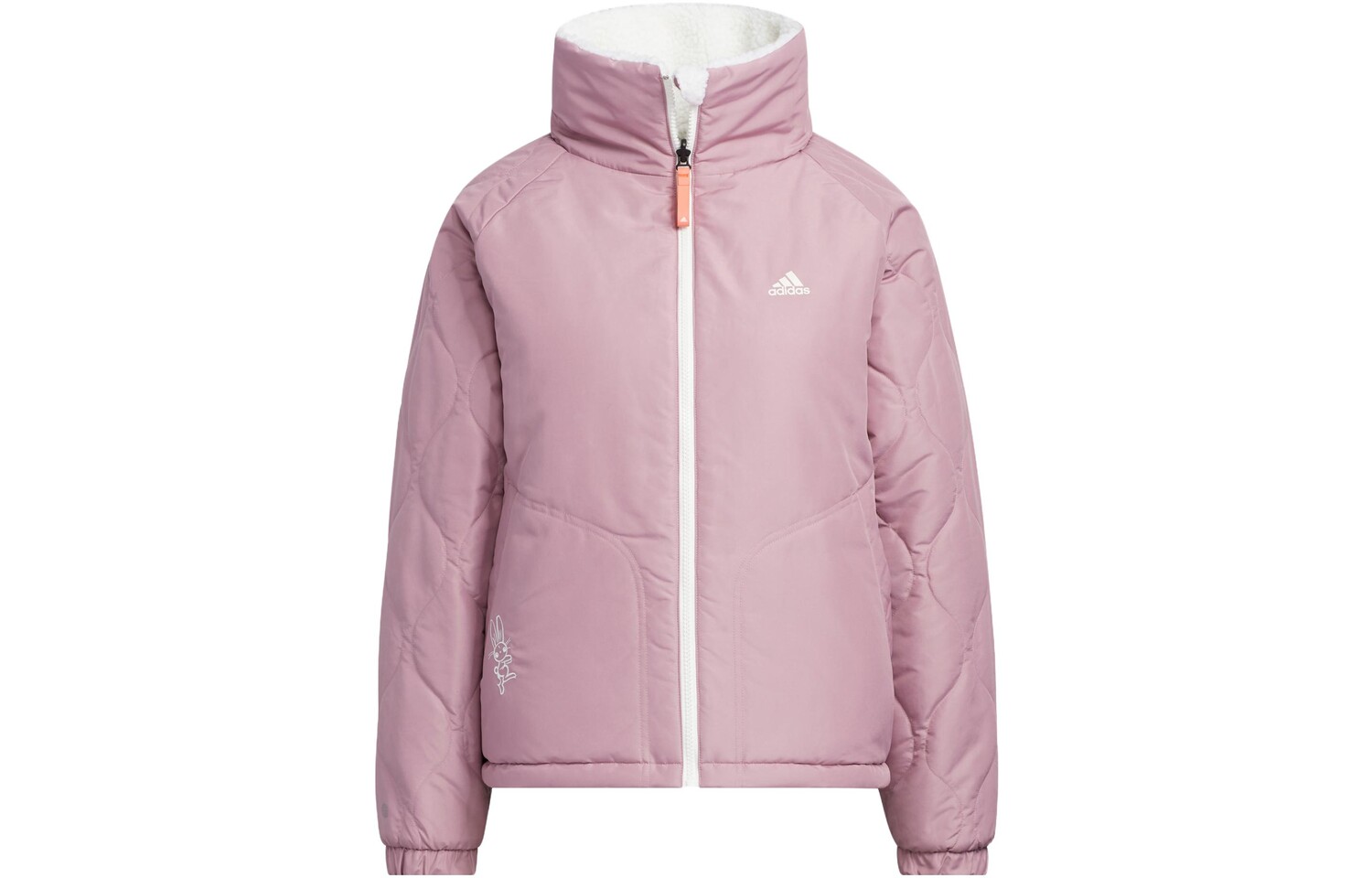 CNY Стеганая куртка женская белая Adidas — фото 2