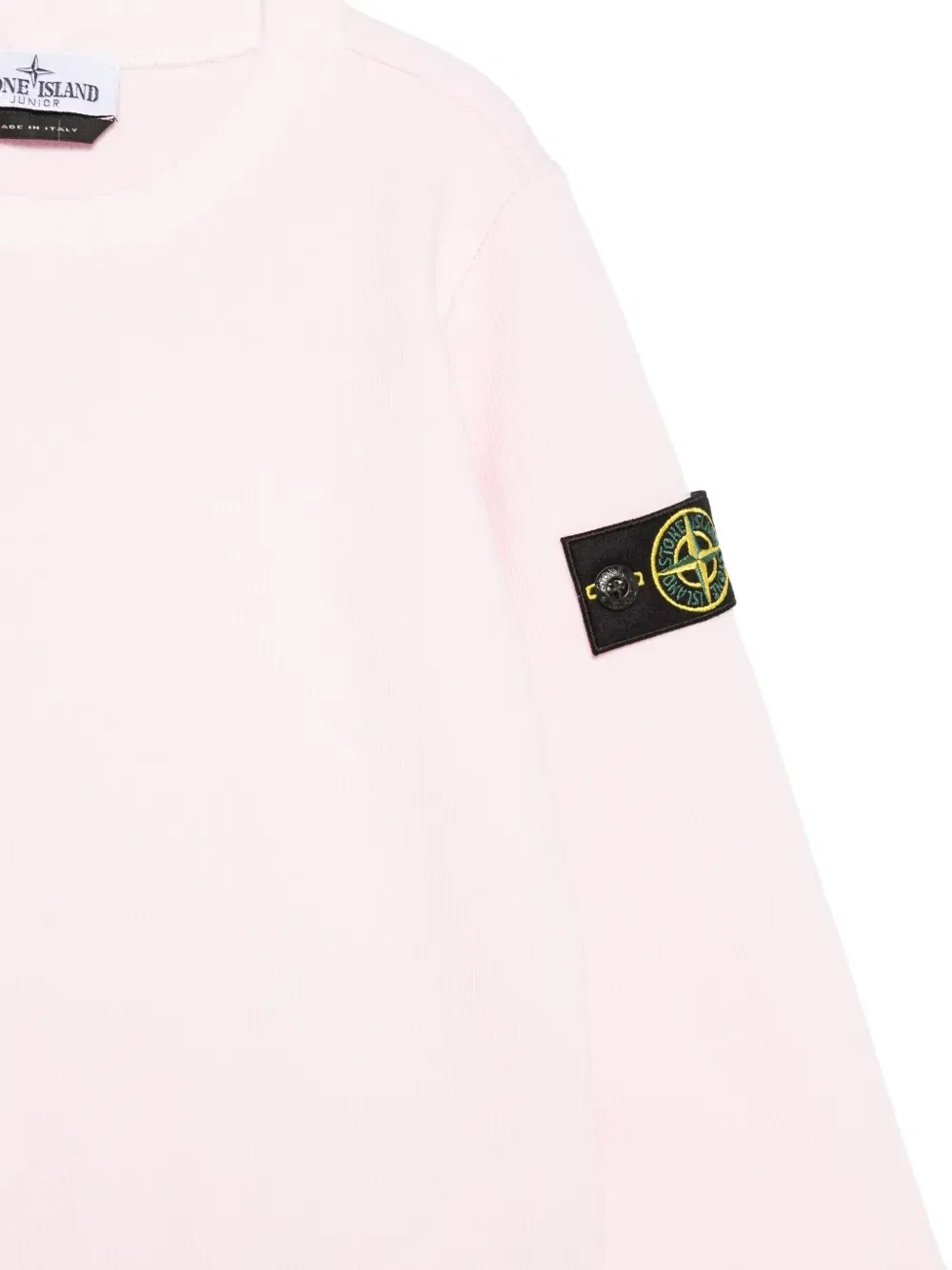 Толстовка с нашивкой-логотипом Stone Island Junior, розовый — фото 3