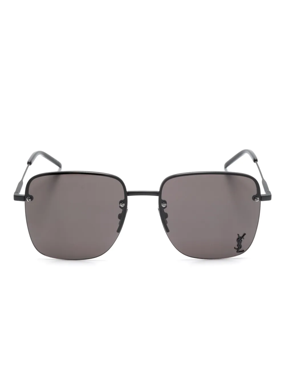 

Солнцезащитные очки SL312M в квадратной оправе с монограммой Saint Laurent Eyewear, черный