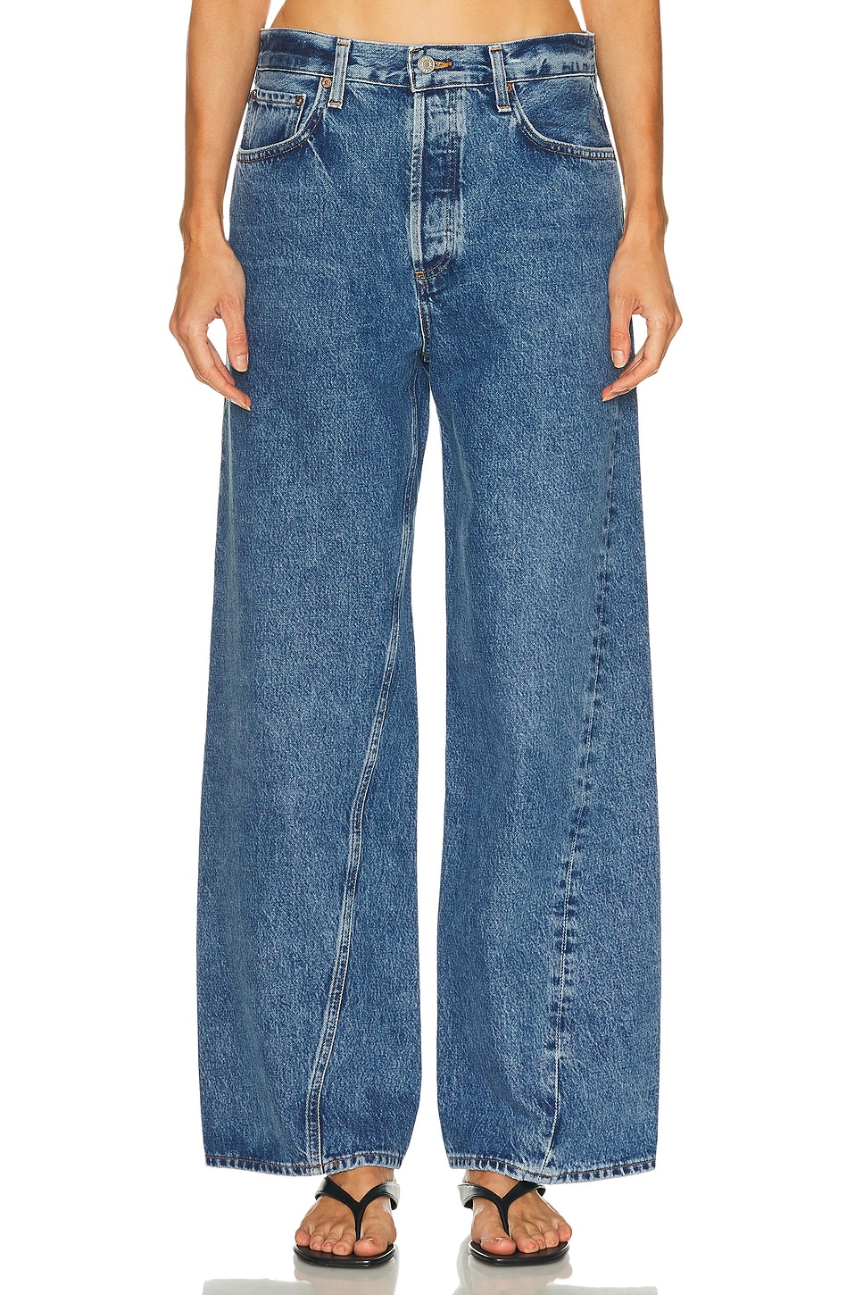 

Джинсы Twist Low Slung Baggy Agolde, Myth