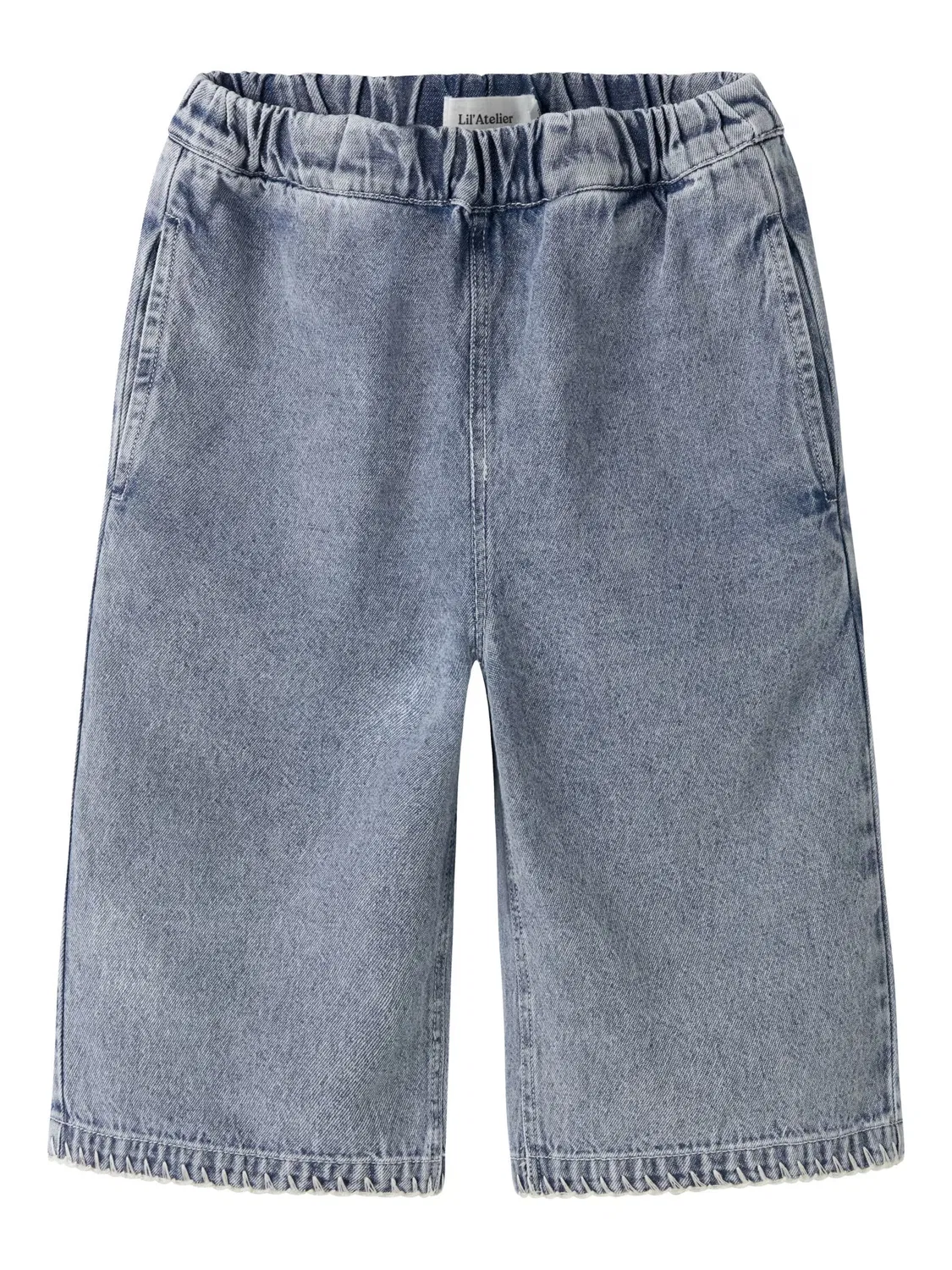 Джинсы с широкими штанинами Lil'Atelier, Blue Denim