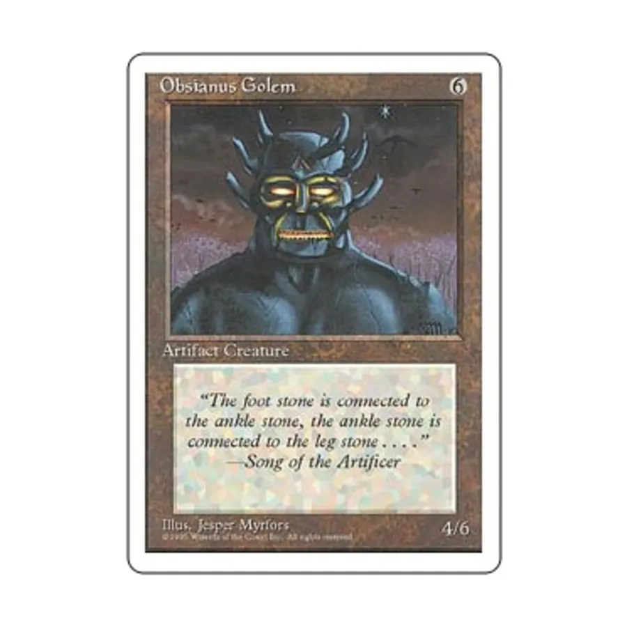 

CCG Обсианус Голем (U), MTG - 4th Edition