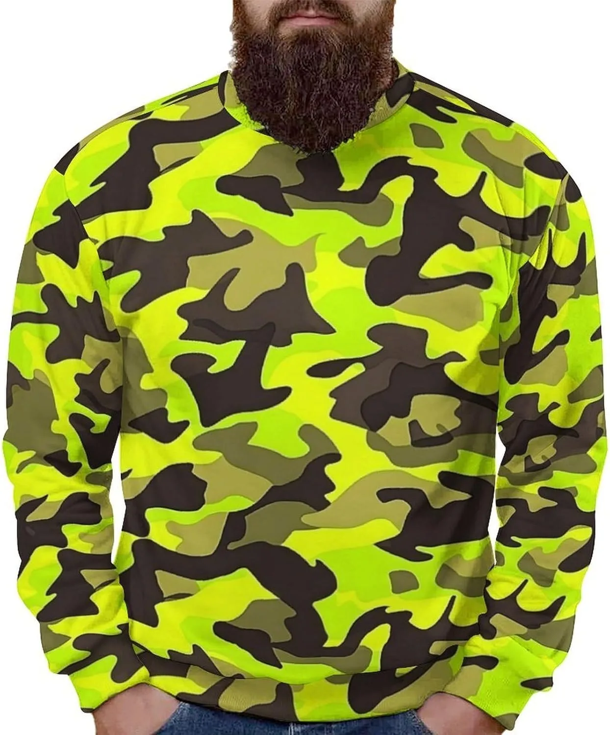 

Мужской камуфляжный пуловер-худи с длинным рукавом PUNUVOMY