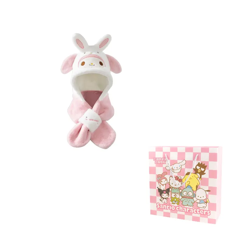 

Melodie Polyester Капюшоны и плюшевые шапки для женщин Sanrio, My Melody Doll Two-Piece Set