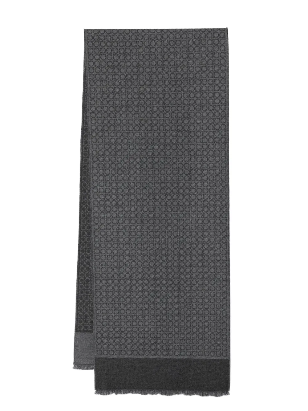 

Шарф 'Interlocked Gancini' Ferragamo, серый