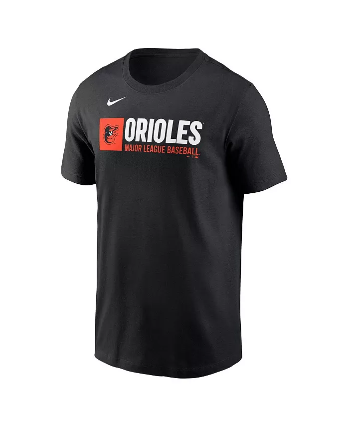 Мужская черная футболка Baltimore Orioles с командным логотипом Nike — фото 3