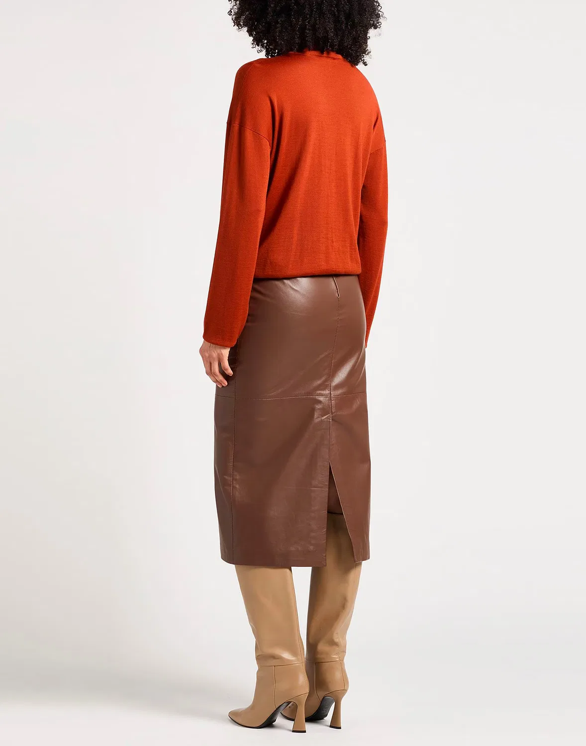 Водолазка из шерсти SAINT LAURENT, Rust — фото 3