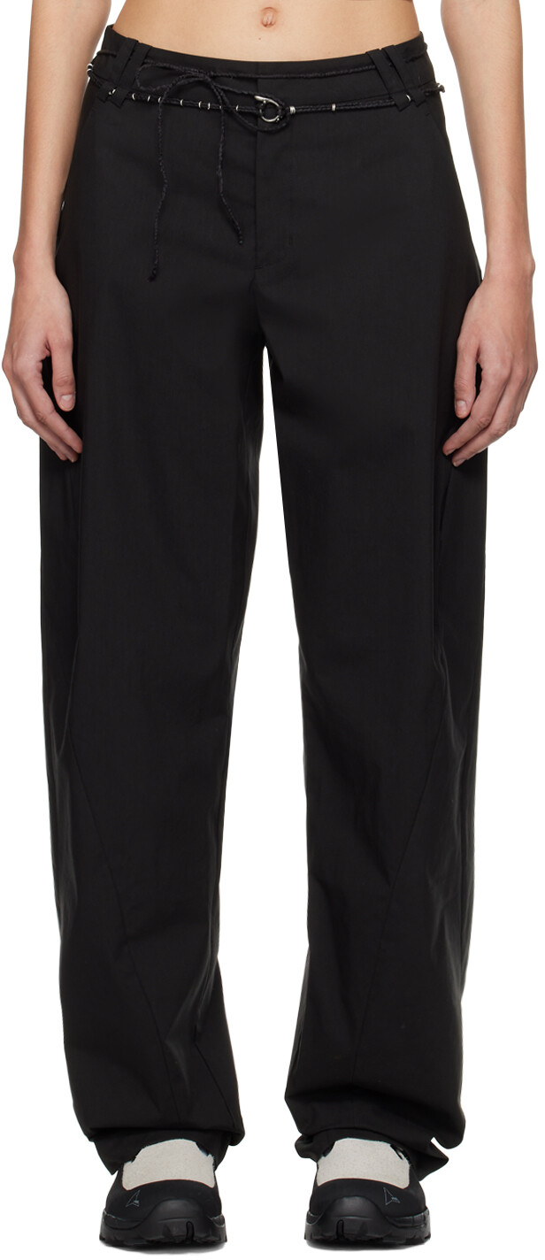 

Эксклюзивные брюки SSENSE HYEIN SEO, черный
