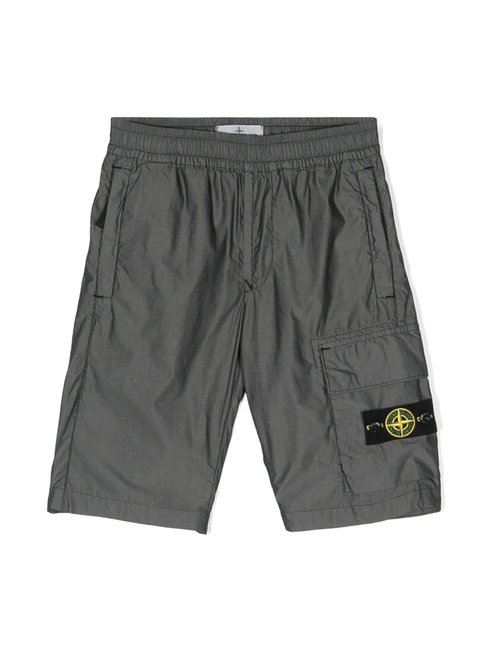 

Шорты с узором Compass Stone Island Junior, серый
